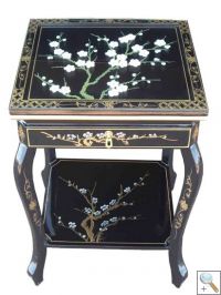 Hand Painted Blossom End Table