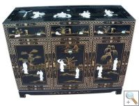 Mother of Pearl Sideboard with Glass Top